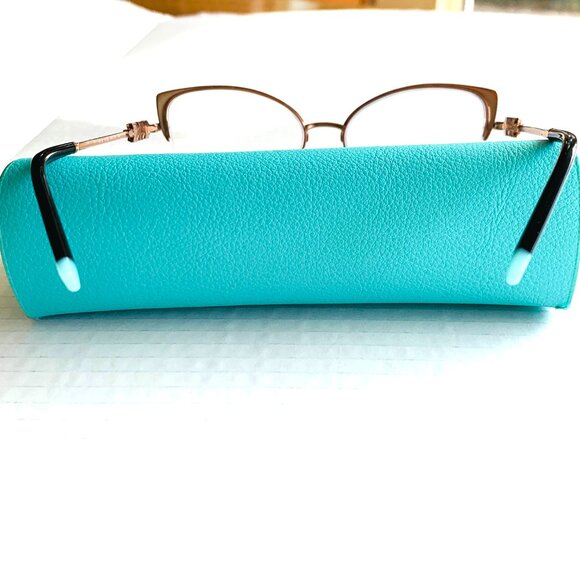 TIFFANY & CO Sophisticated Eyeglasses Crystal Embellishment  and Case - Picture 11 of 13